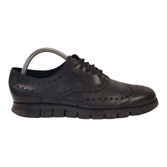 COLE HAAN Shoes ZERØGRAND Mens Size 8.5 Black Oxford Wingtip Sneaker C20719 main image 9
